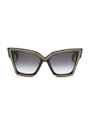 VALENTINO GARAVANI EYEWEAR ロックスタッドディテール キャットアイフレーム サングラス - ブラック - サムネイル1