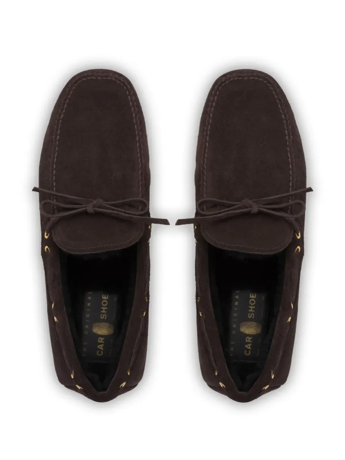 Car Shoe ファーライニング スエード ドライビングシューズ - 画像4