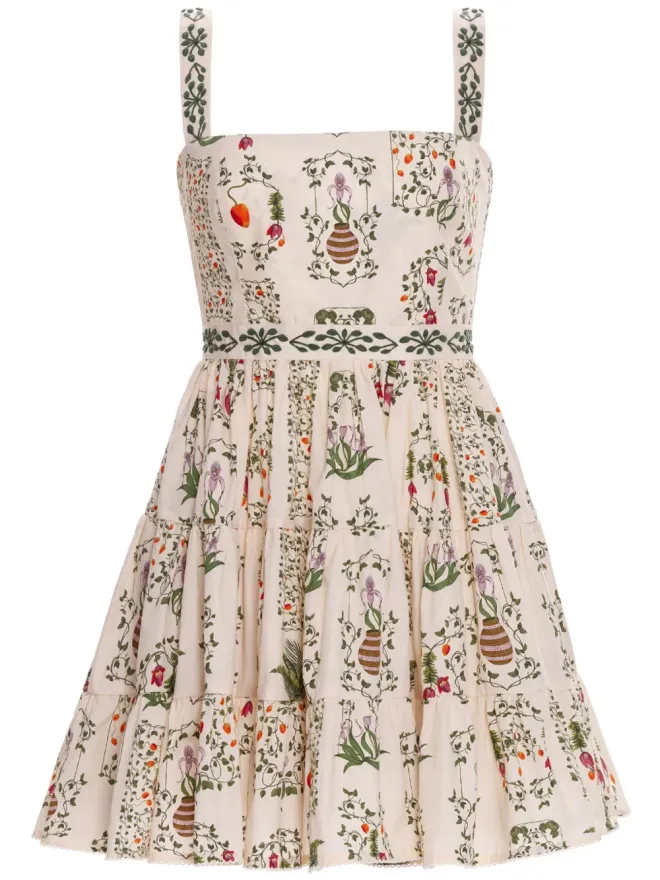 Agua by Agua Bendita Agua By Agua Bendita Lima Bouquet ハンドエンブロイダード ミニドレスの商品画像