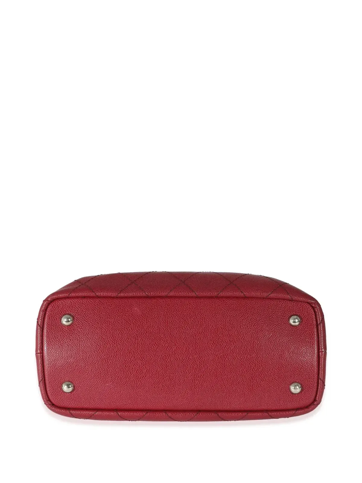 CHANEL ビンテージ 2014 フィーバー ダイヤモンドステッチ トートバッグ - レッド - 画像5
