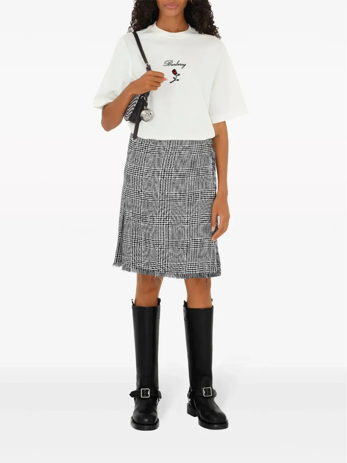 Burberry ローズ コットン Tシャツ - ホワイト - 画像2