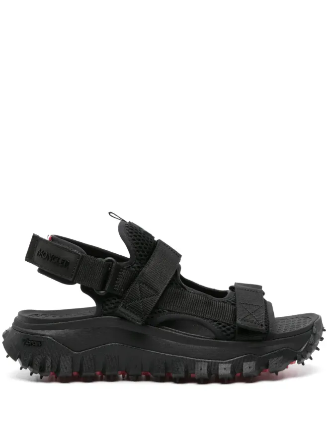 Moncler Moncler Vela ロゴパッチ サンダル - ブラックの商品画像