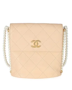CHANEL ビンテージ 2019年 パールチェーン キルティング バッグ - サムネイル1