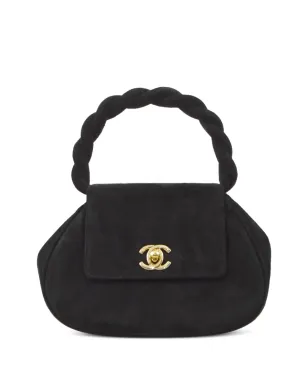 CHANEL ビンテージ 1997年製 CCターンロック ツイスト ハンドバッグ - ブラック - サムネイル1
