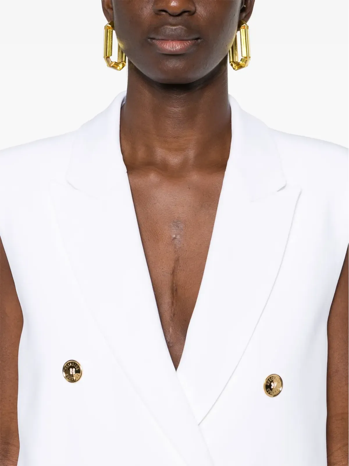 Moschino ダブルブレスト ブレザージレ - ホワイト - 画像5