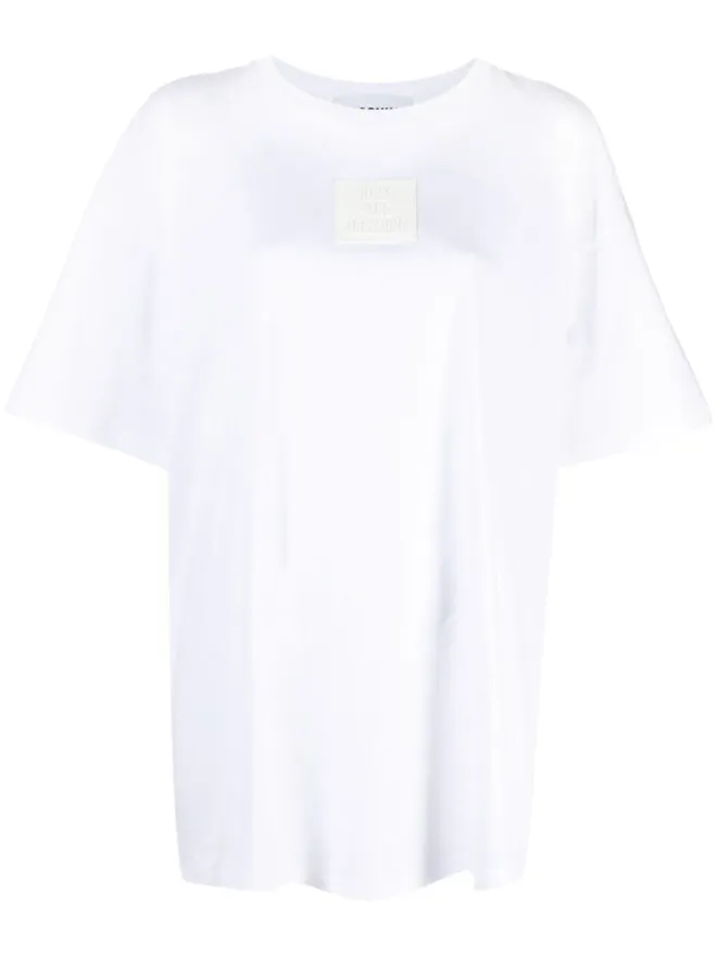 Moschino Moschino ロゴパッチ オーガニックコットン Tシャツ - ホワイトの商品画像