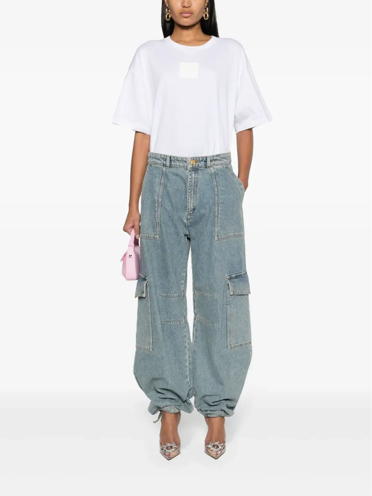 Moschino ロゴパッチ オーガニックコットン Tシャツ - ホワイト - 画像2