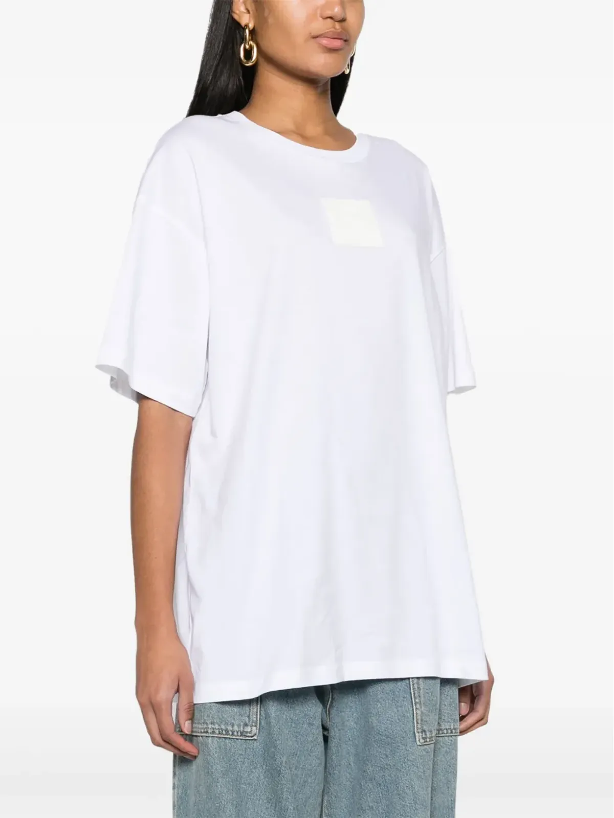 Moschino ロゴパッチ オーガニックコットン Tシャツ - ホワイト - 画像3
