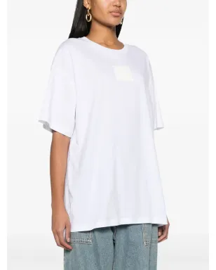 Moschino ロゴパッチ オーガニックコットン Tシャツ - ホワイト - サムネイル3