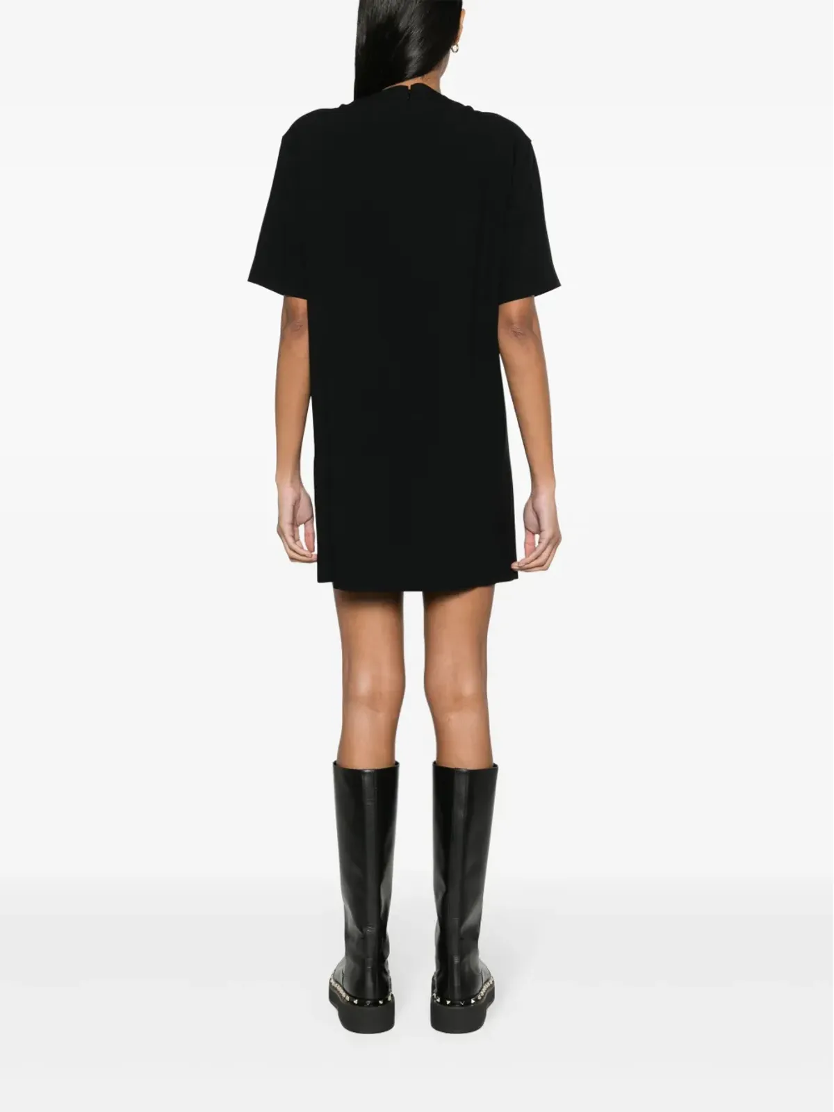 Moschino ハートチャーム クレープ ミニドレス - 画像4