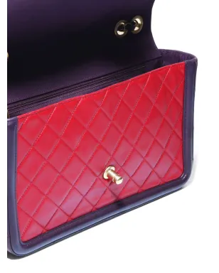 CHANEL ビンテージ 2016 ダイヤモンドキルティッド フラップ ショルダーバッグ - レッド - サムネイル5