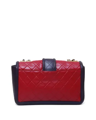 CHANEL ビンテージ 2016 ダイヤモンドキルティッド フラップ ショルダーバッグ - レッド - サムネイル2