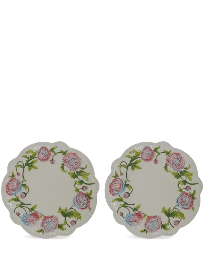 Les-Ottomans Les-Ottomans Ortensie セラミックプレゼンテーションプレート（2枚セット）の商品画像