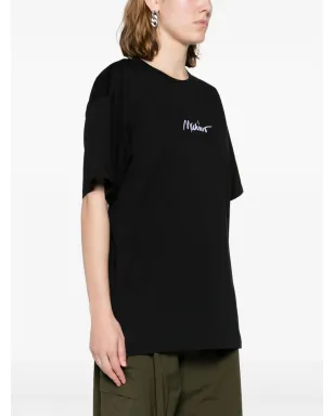 Moschino ロゴ刺繍 コットン Tシャツ - ブラック - サムネイル3