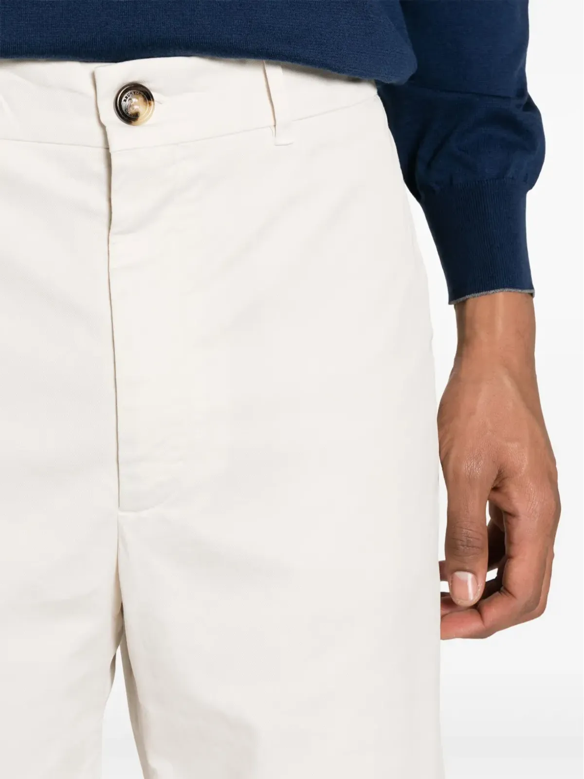 Brunello Cucinelli ツイルコットン ベルムダショーツ - ニュートラルカラー - 画像5