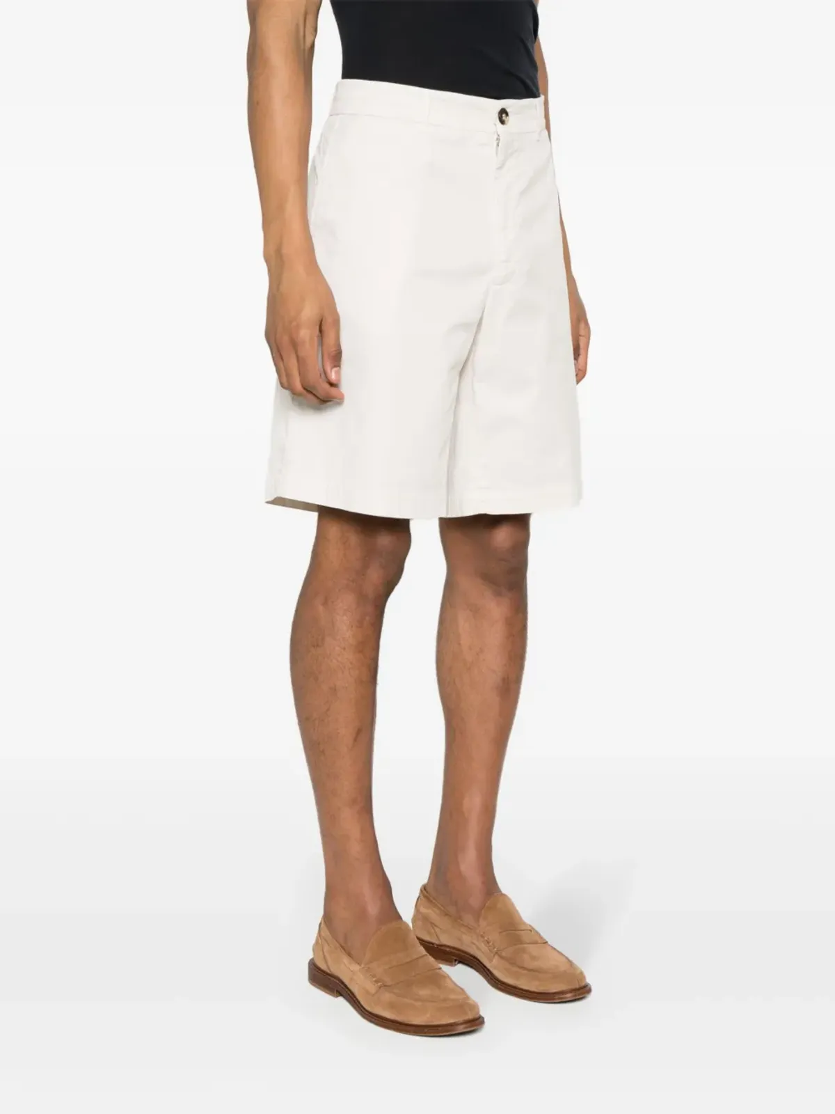 Brunello Cucinelli ツイルコットン ベルムダショーツ - ニュートラルカラー - 画像3