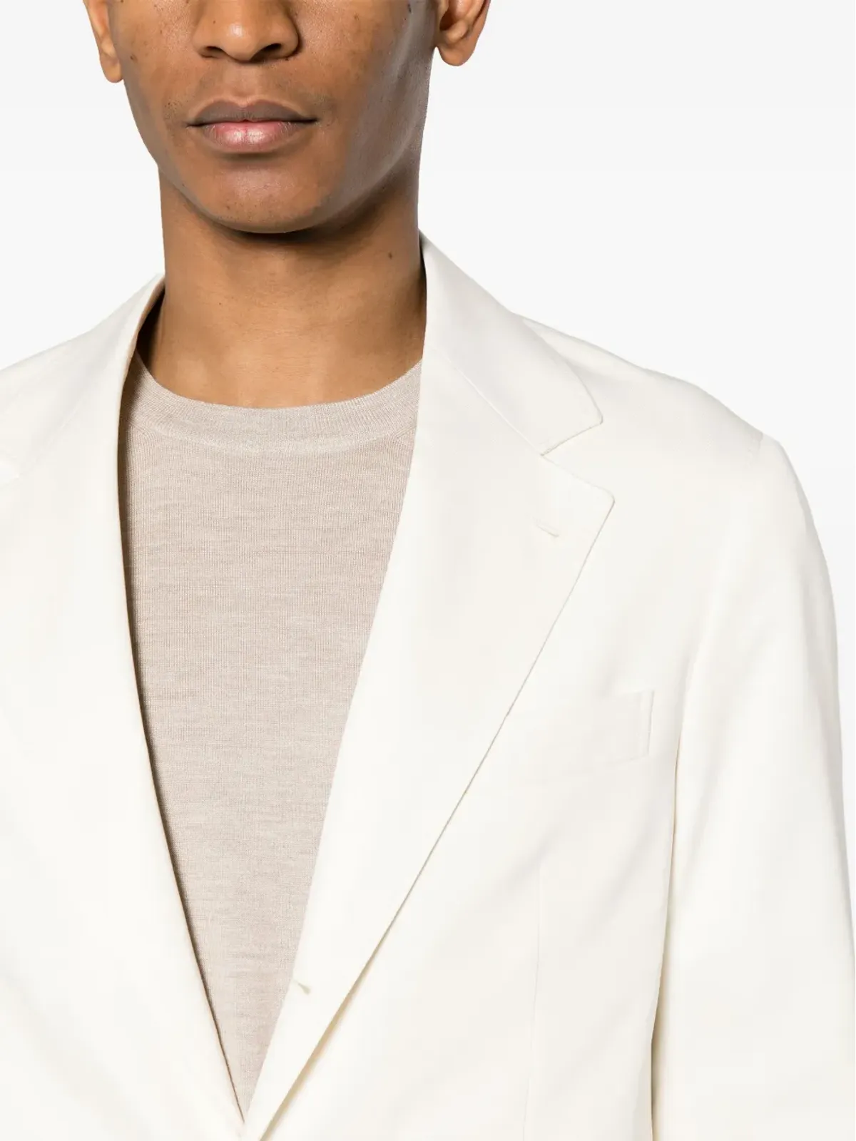 Brunello Cucinelli シングルブレスト シルク スーツ - ホワイト - 画像5