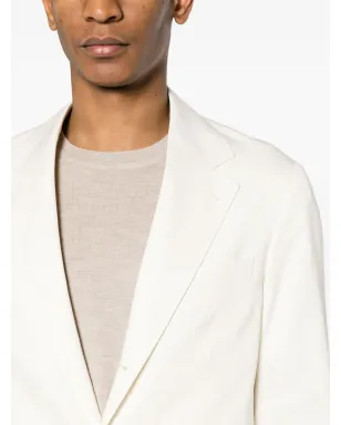Brunello Cucinelli シングルブレスト シルク スーツ - ホワイト - サムネイル5