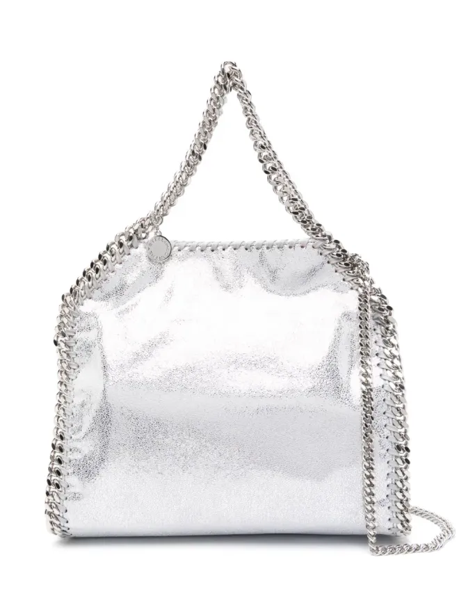 Stella McCartney Stella McCartney Falabella メタリック仕上げ トートバッグ - シルバーの商品画像