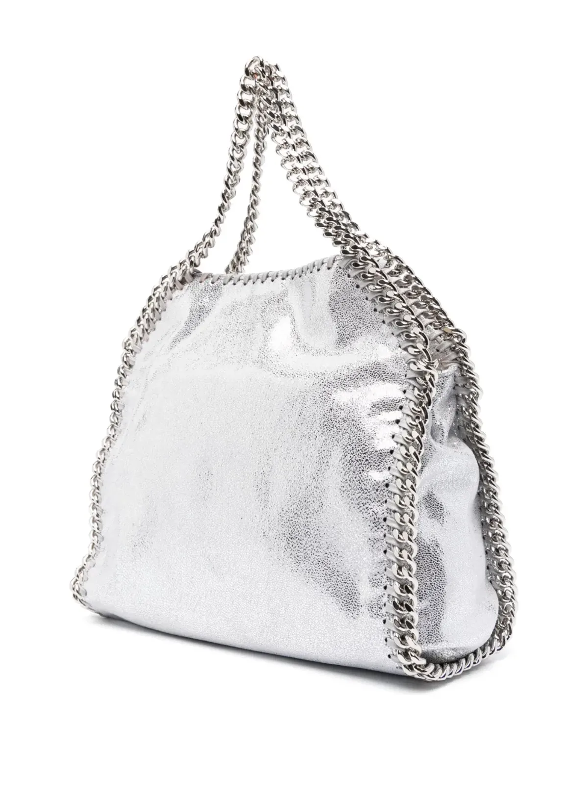 Stella McCartney Falabella メタリック仕上げ トートバッグ - シルバー - 画像3