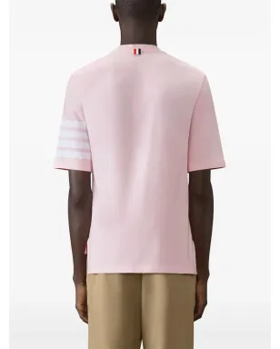 Thom Browne 三本ストライプ Tシャツ ピンク - サムネイル4