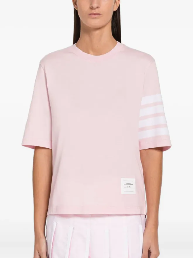 Thom Browne Thom Browne フォー・バー・スリーブTシャツ ピンクの商品画像