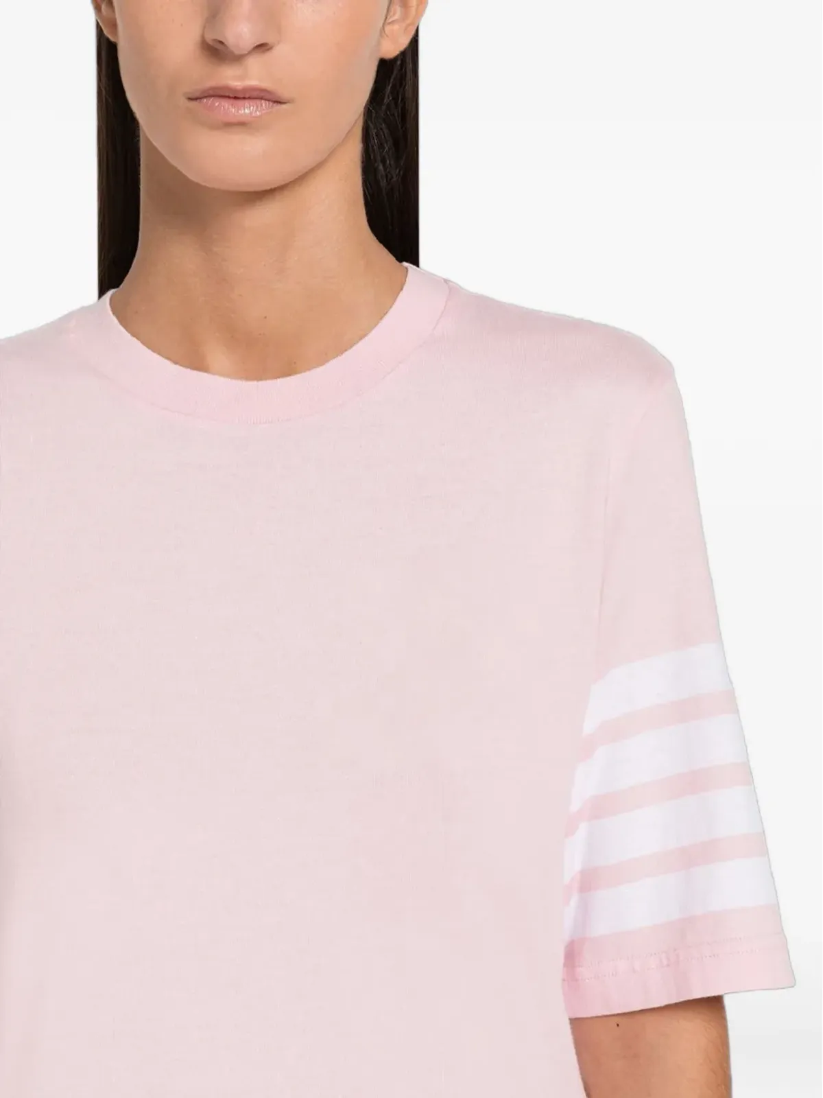 Thom Browne フォー・バー・スリーブTシャツ ピンク - 画像3