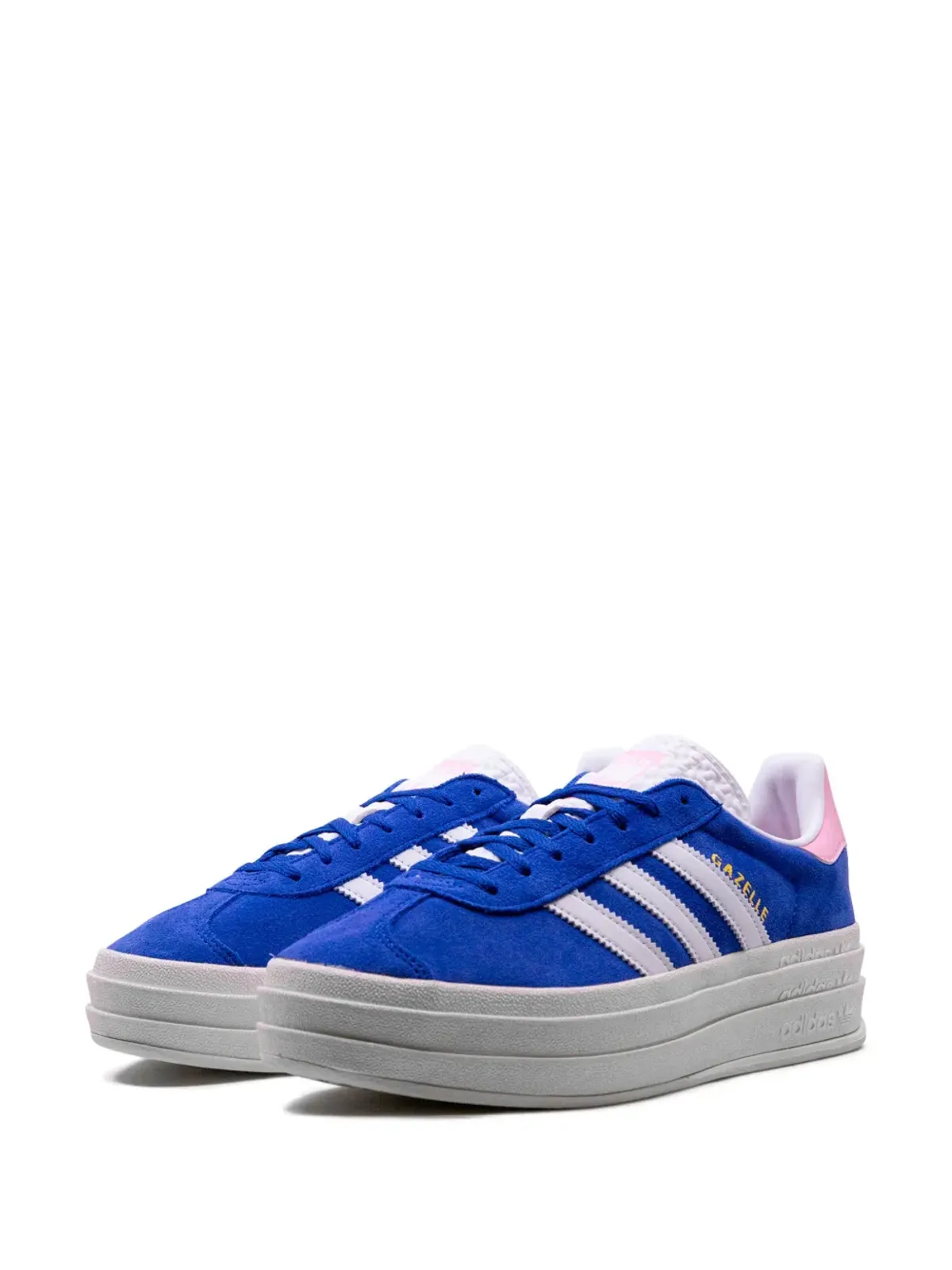 adidas Gazelle Bold ブルー プラットフォームスニーカー - 画像5
