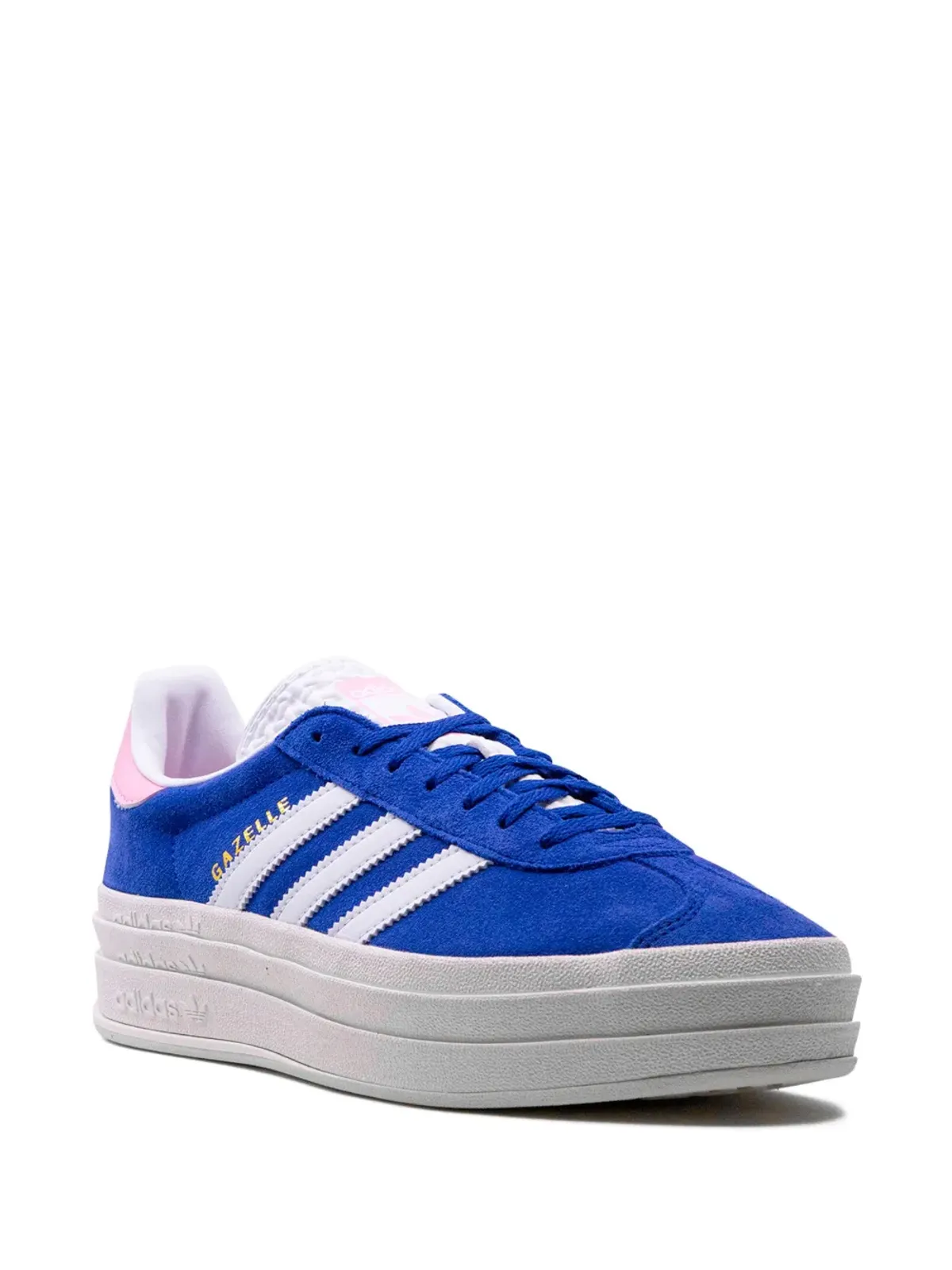 adidas Gazelle Bold ブルー プラットフォームスニーカー - 画像2