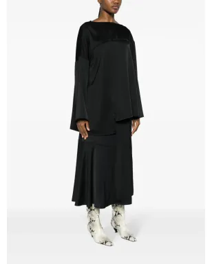 Jil Sander ロングスリーブ パネルドシャツ - ブラック - サムネイル3