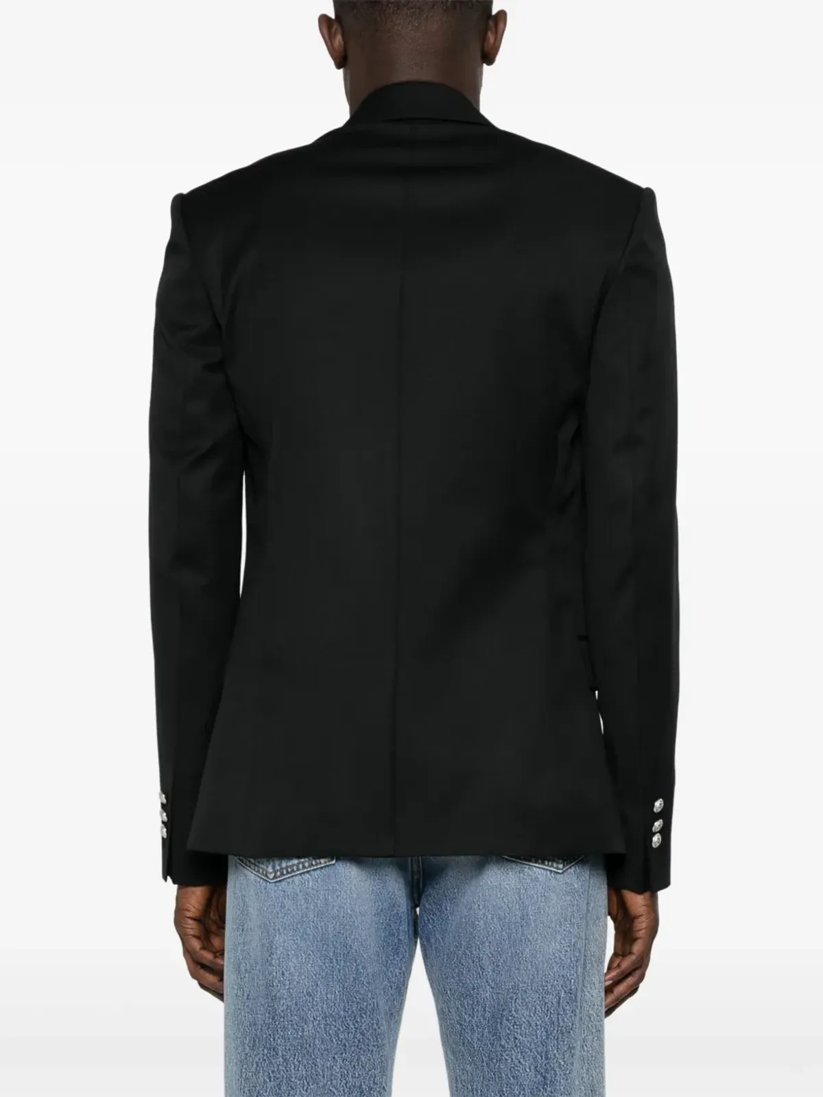 Balmain ボタン装飾ウールブレザー - 画像4