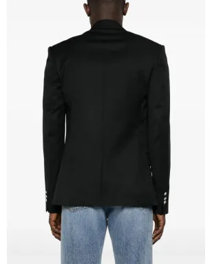 Balmain ボタン装飾ウールブレザー - サムネイル4