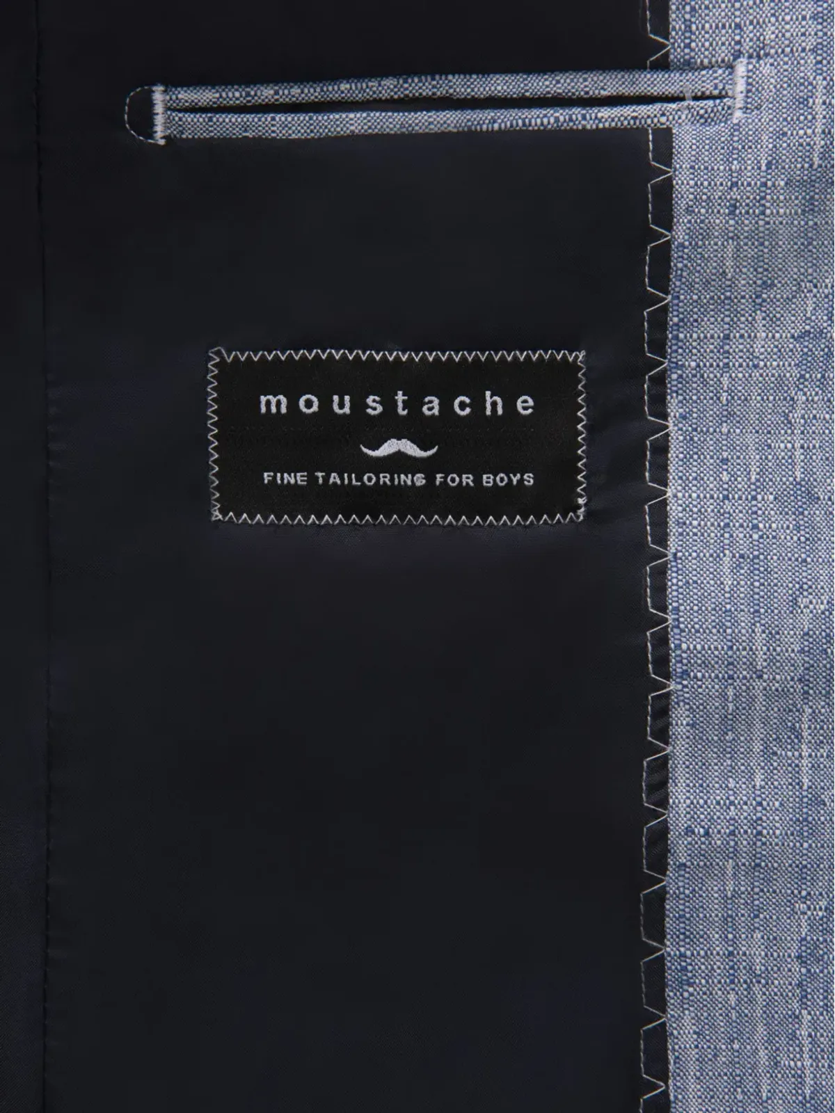Moustache ツイード シングルブレスト ブレザー - ブルー - 画像3