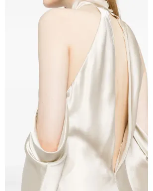 Michelle Mason ホルターネック ドロップスリーブ マキシドレス - サムネイル5