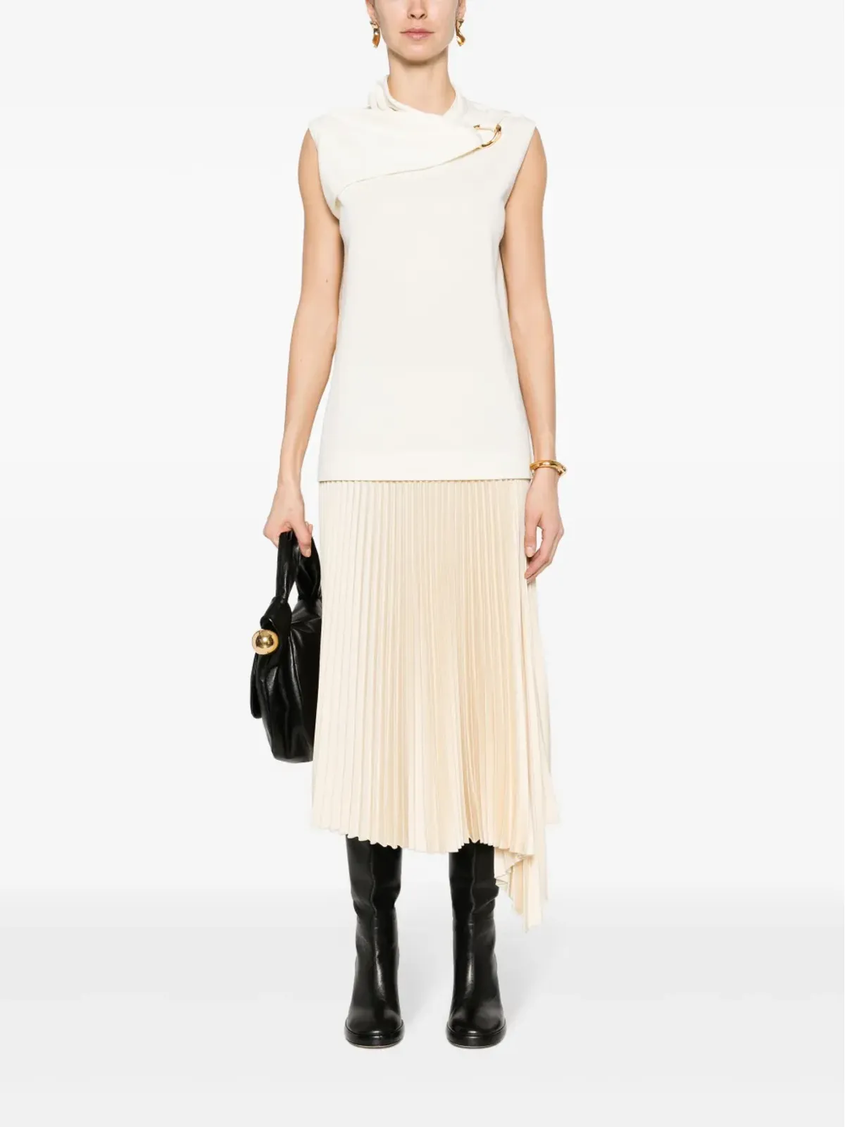 Jil Sander ハードウェアディテール入り ニット タンクトップ - ニュートラルカラー - 画像2
