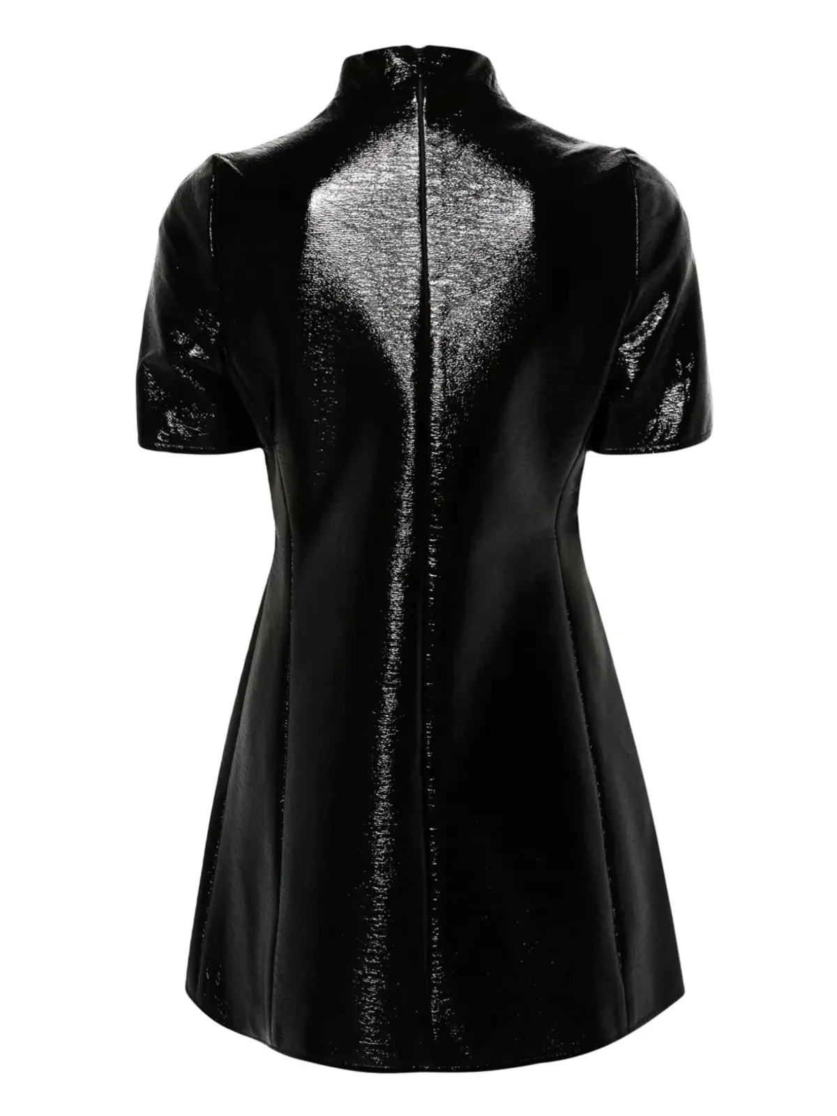 Courrèges ミニドレス カットアウト ポリッシュ仕上げ - 画像2