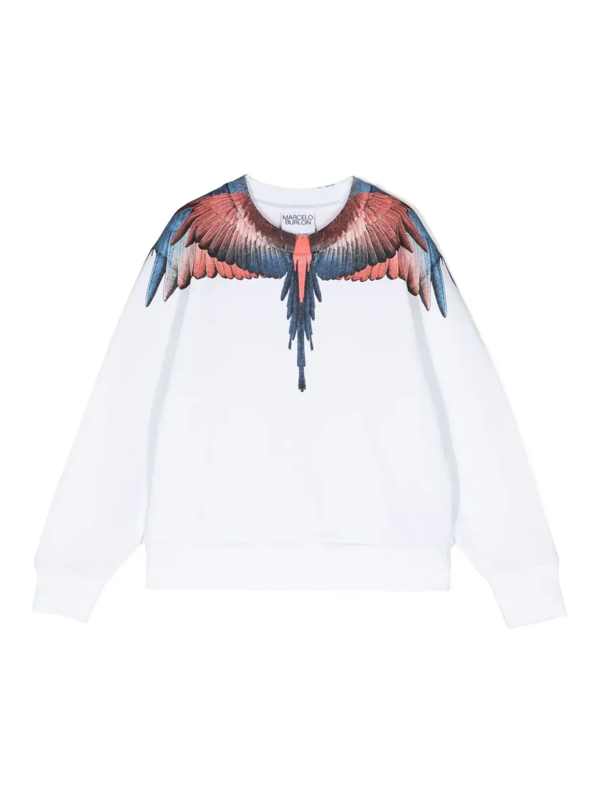 COUNTY OF MILAN KIDS Wings-print オーガニックコットン スウェットシャツ - 画像1