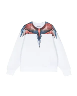 COUNTY OF MILAN KIDS Wings-print オーガニックコットン スウェットシャツ - サムネイル1