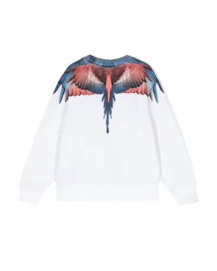 COUNTY OF MILAN KIDS Wings-print オーガニックコットン スウェットシャツ - サムネイル2