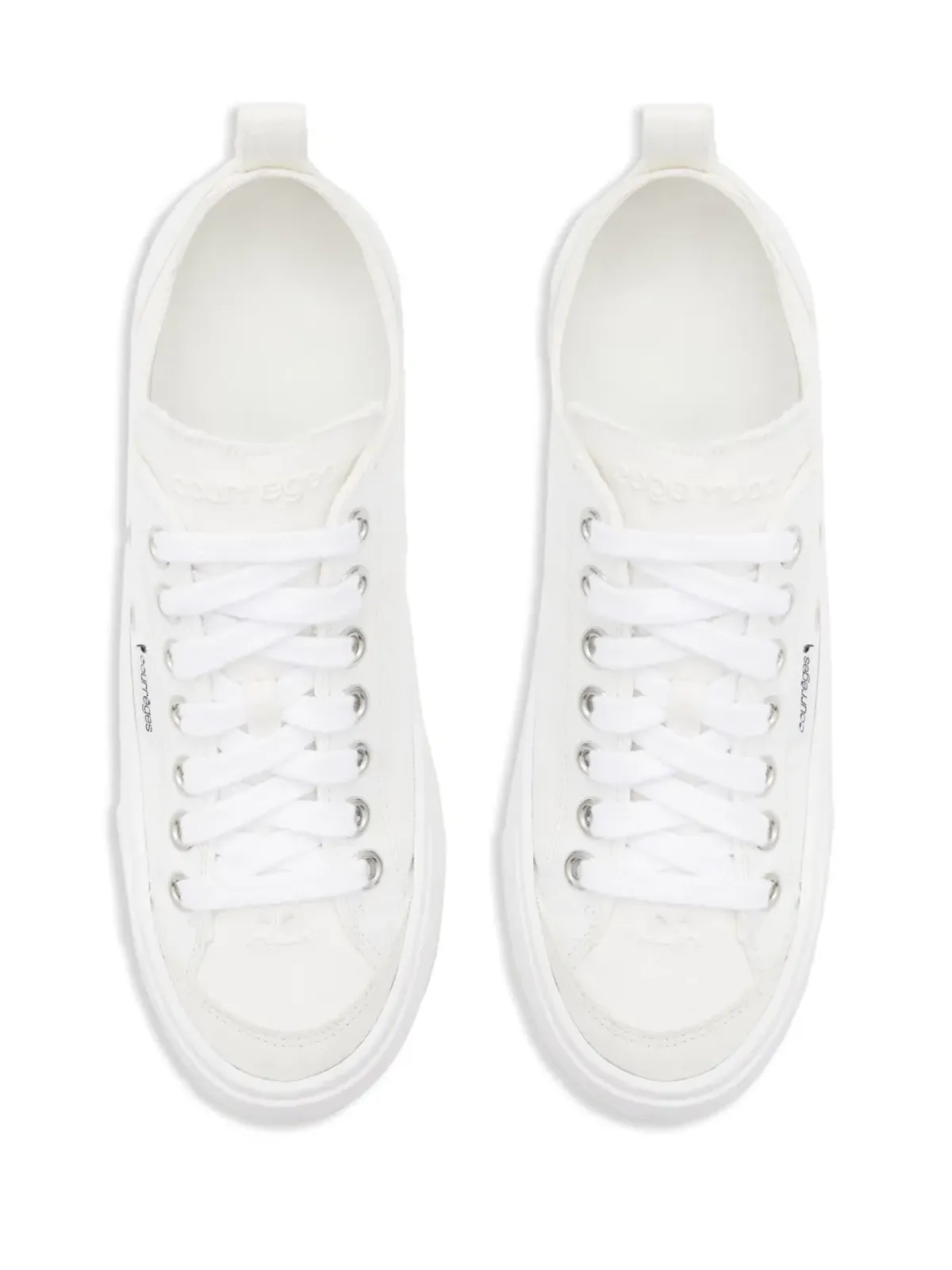 Courrèges Canvas 01 レースアップスニーカー - 画像4