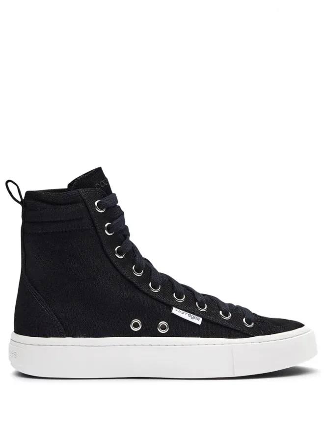 Courrèges Courrèges パネルド・キャンバス スニーカー - ブラックの商品画像