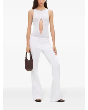 Courrèges リラックス ブーツカットパンツ - ホワイト - サムネイル2