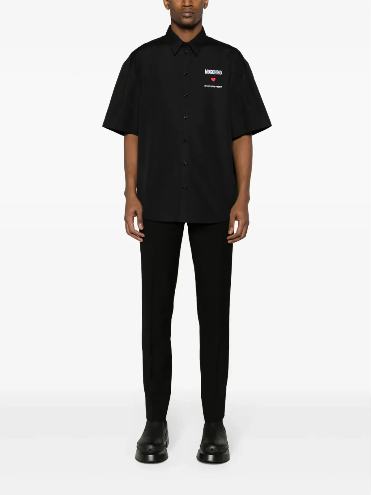 Moschino テーパードパンツ ブラック - 画像2
