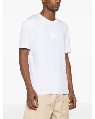 Moschino ロゴパッチ ストレッチコットン Tシャツ ホワイト - サムネイル3