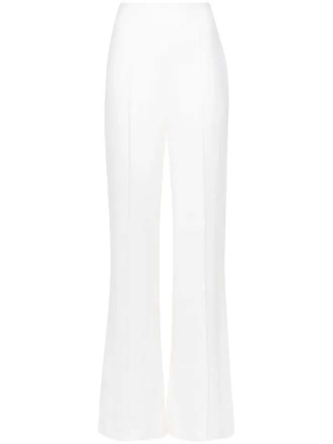 Chloe Chloé プリーツ入りワイドレッグパンツ（ホワイト）の商品画像