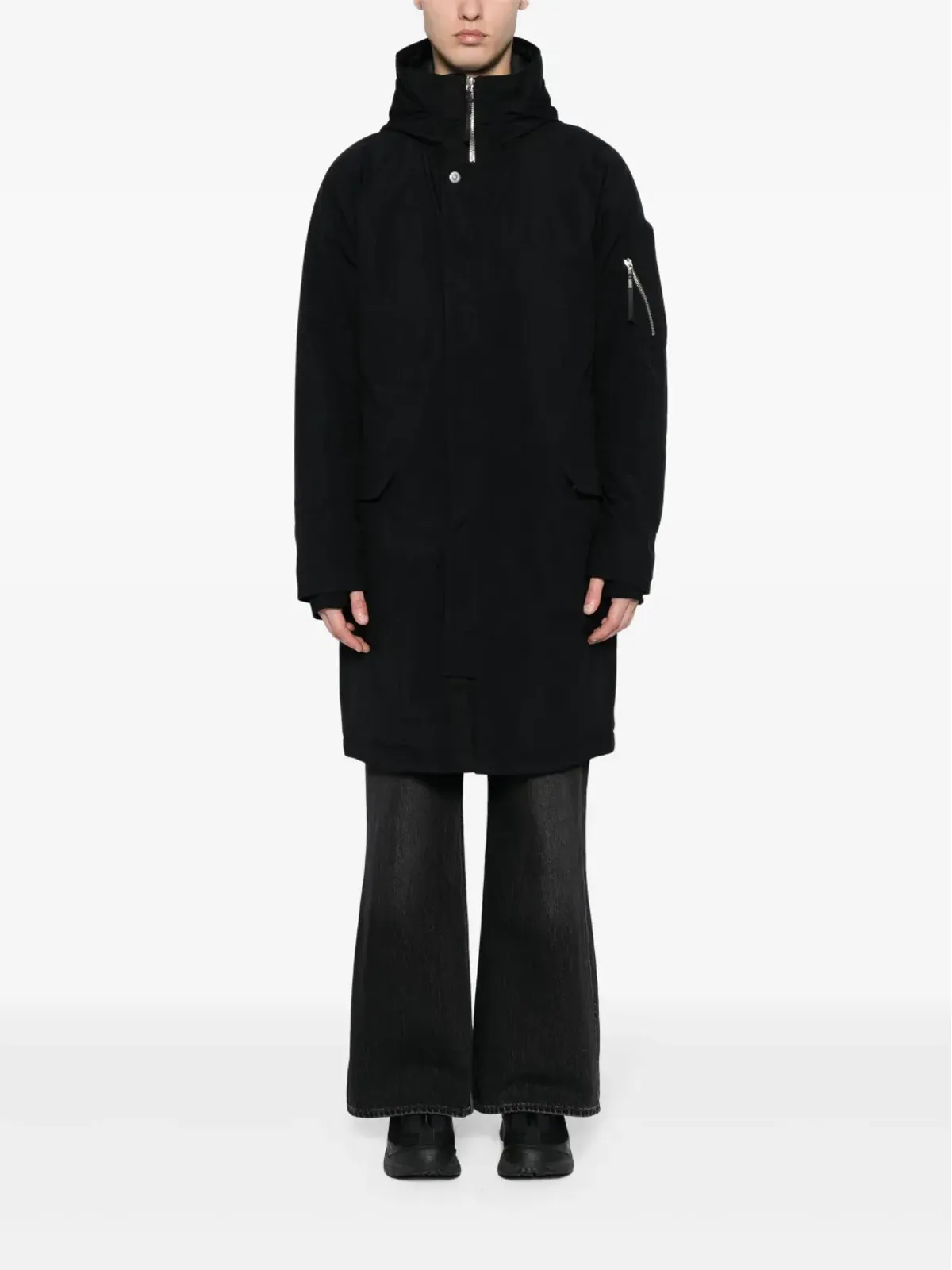 Boris Bidjan Saberi J4 フード付きウィンドブレーカージャケット - 画像2
