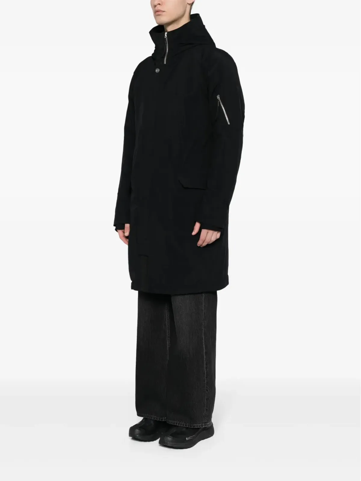 Boris Bidjan Saberi J4 フード付きウィンドブレーカージャケット - 画像3