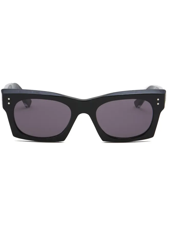 Marni Eyewear Marni Eyewear Havana Edku geometric-frame sunglasses - Blackの商品画像