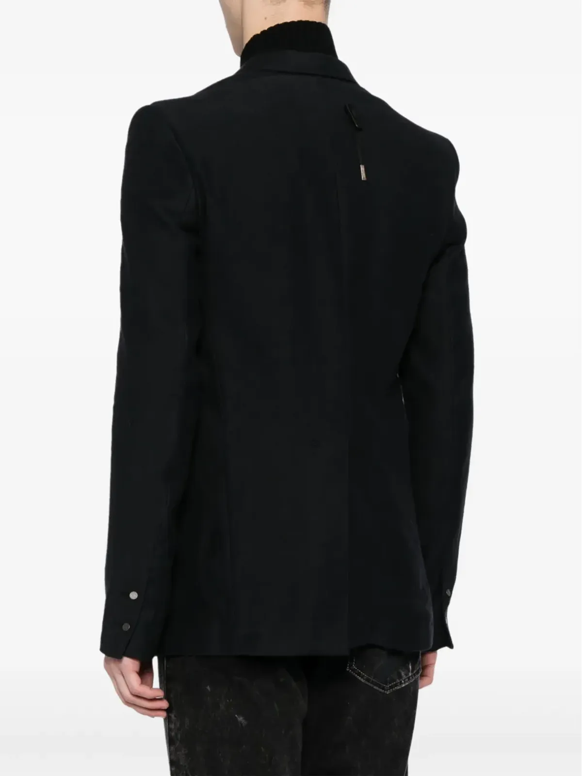 Boris Bidjan Saberi ショールラペル・シングルブレストブレザー - 画像4
