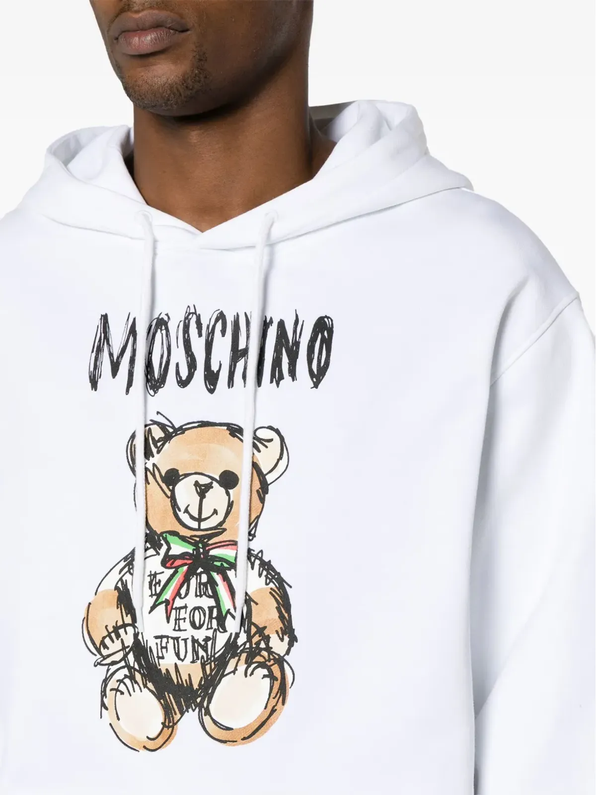 Moschino テディベア柄 綿 フーディー - 画像5